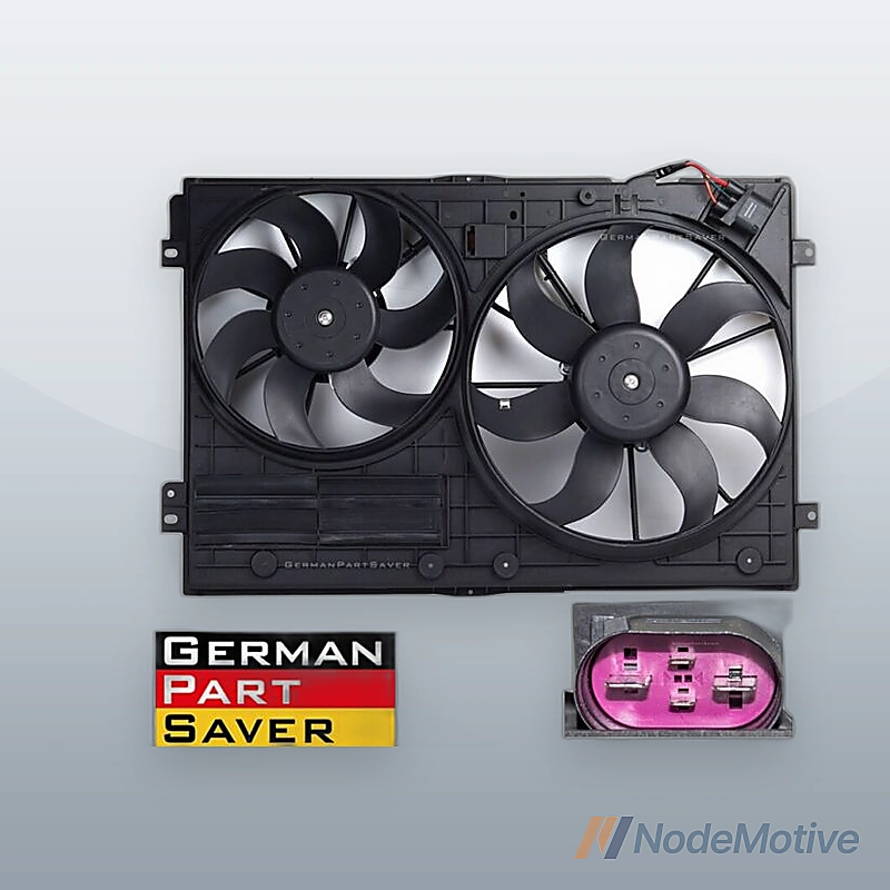 Radiator Cooling Fan Assembly Fits Volkswagen Golf Jetta Rabbit Beetle 2.0L 2.5L