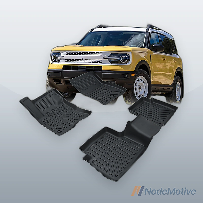 Car Floor Mats TPE Rubber For 21-22 Ford Bronco Sport & 22-23 Maverick