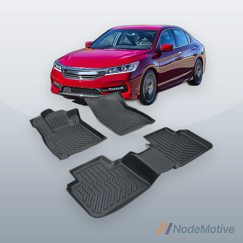 TPE Rubber Car Floor Mats All-Weather For 18-21 Honda Accord