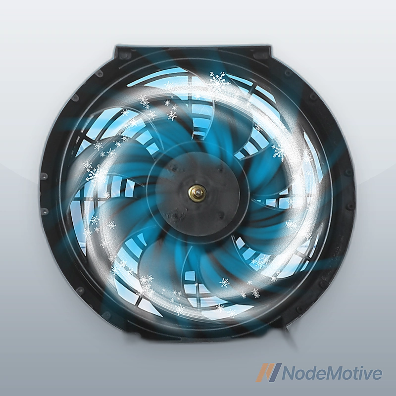 10\" Universal Slim Fan Push Pull Electric Radiator Cooling 12V 80W w/ Mount Kit