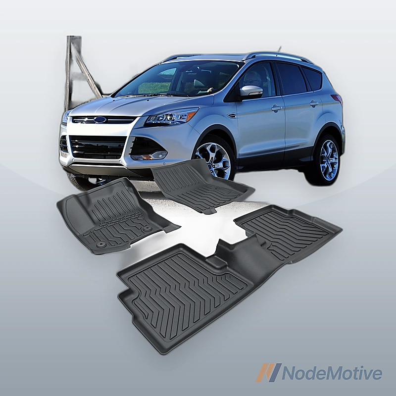 TPE Rubber Car Floor Mats For 13-19 Ford Escape & 13-18 C-Max