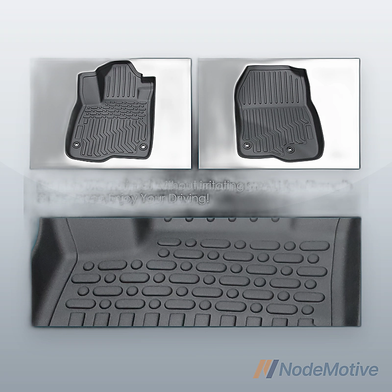 Car Floor Mats for 2023 Honda CRV Hybrid Black All-Weather TPE Rubber Car Mats