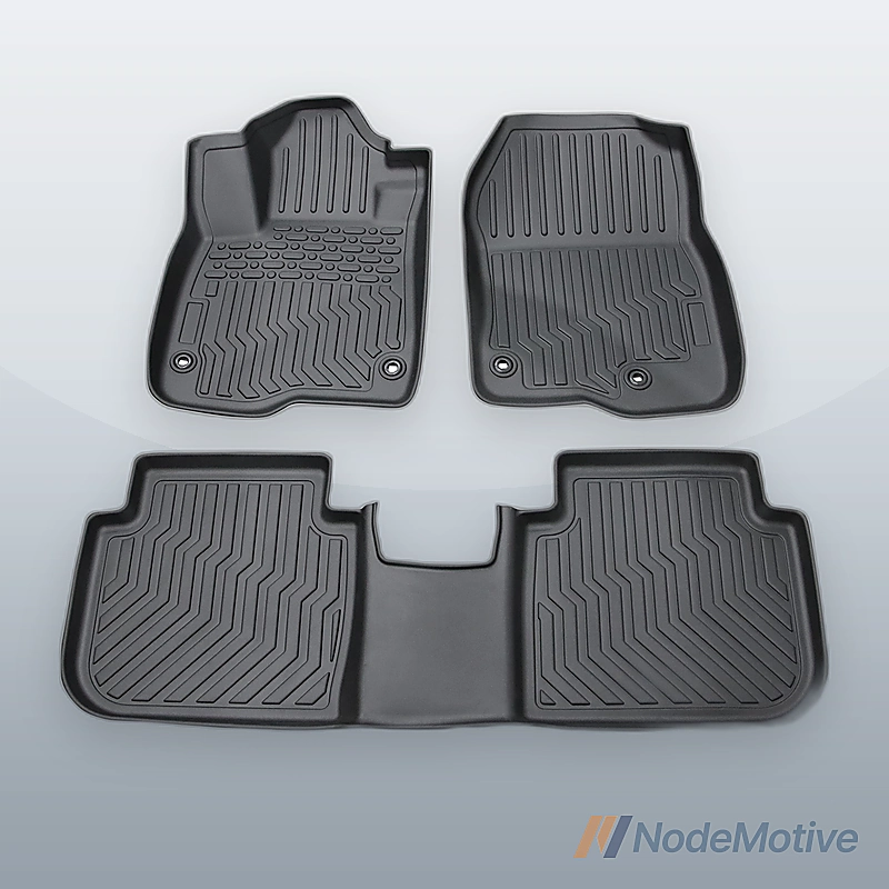 Car Floor Mats for 2023 Honda CRV Hybrid Black All-Weather TPE Rubber Car Mats