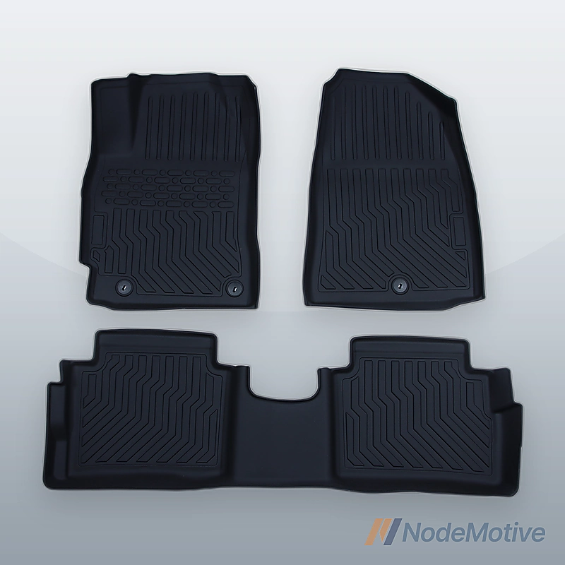 Car Floor Mats for 17-20 Hyundai Elantra No Fit GT All-Weather TPE Rubber Black