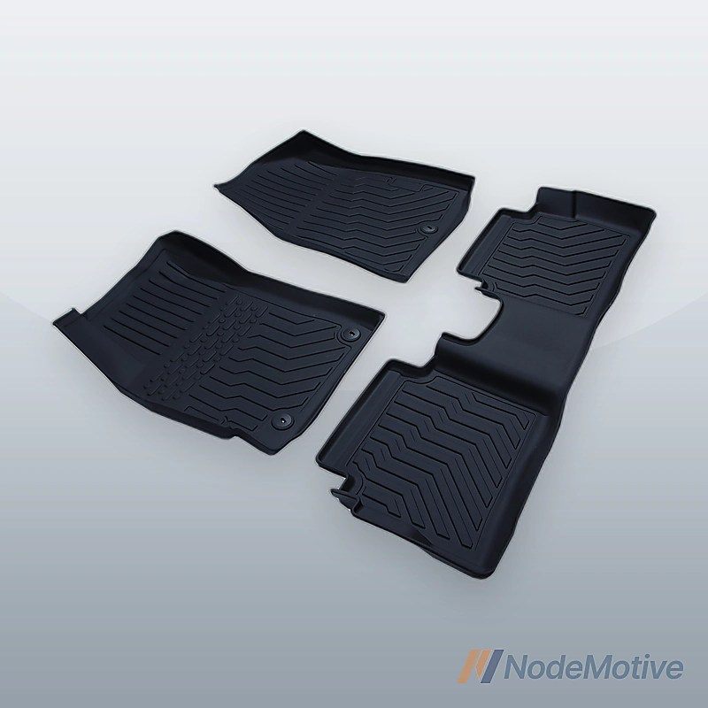Car Floor Mats for 17-20 Hyundai Elantra No Fit GT All-Weather TPE Rubber Black