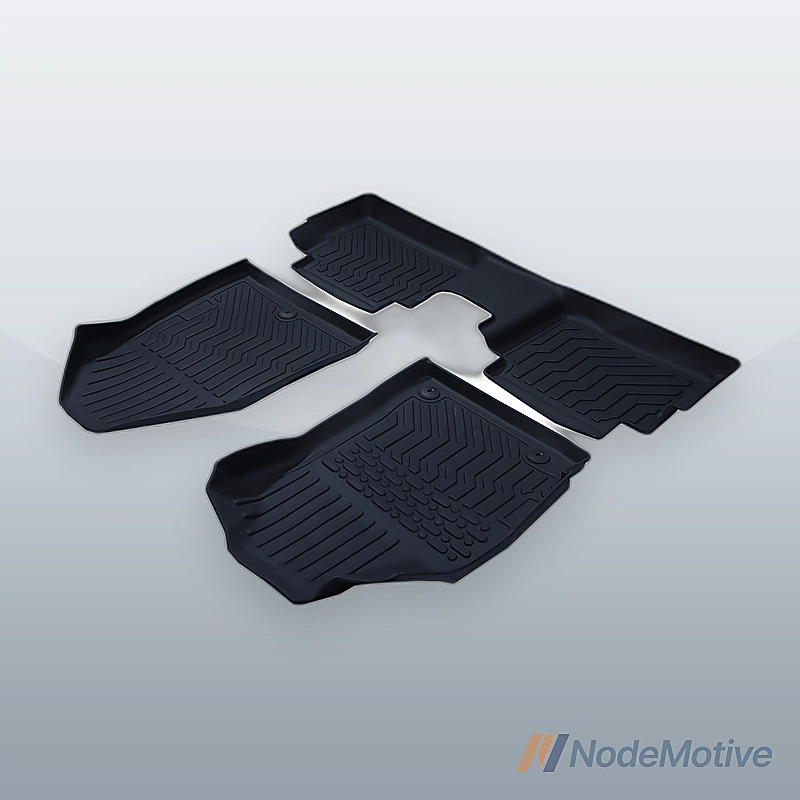 Car Floor Mats for 17-20 Hyundai Elantra No Fit GT All-Weather TPE Rubber Black