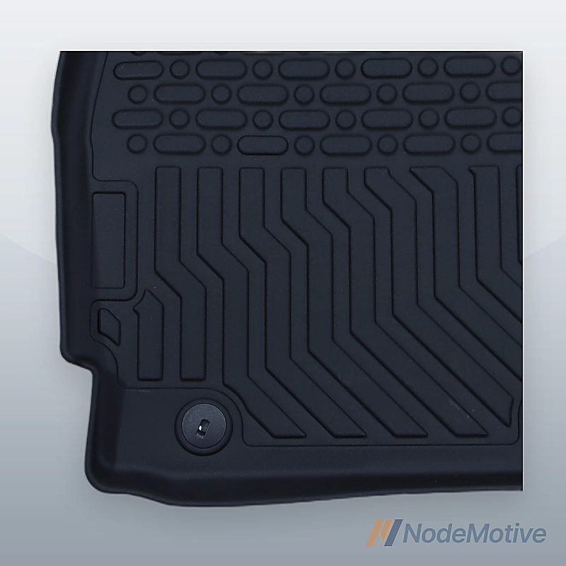 Car Floor Mats for 17-20 Hyundai Elantra No Fit GT All-Weather TPE Rubber Black