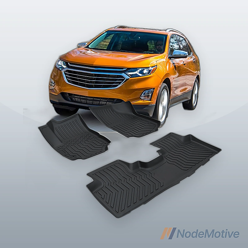 TPE Rubber Car Floor Mats For 18-22 Chevrolet Equinox & 18-23 GMC Terrain / Terrain Denali