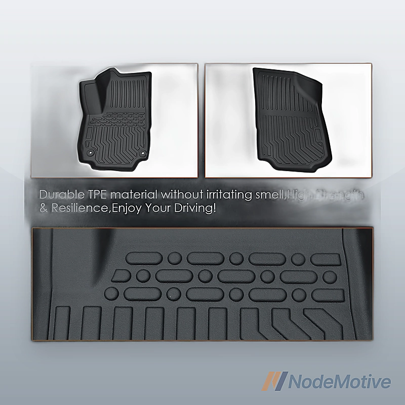 TPE Rubber Car Floor Mats For 18-22 Chevrolet Equinox & 18-23 GMC Terrain / Terrain Denali