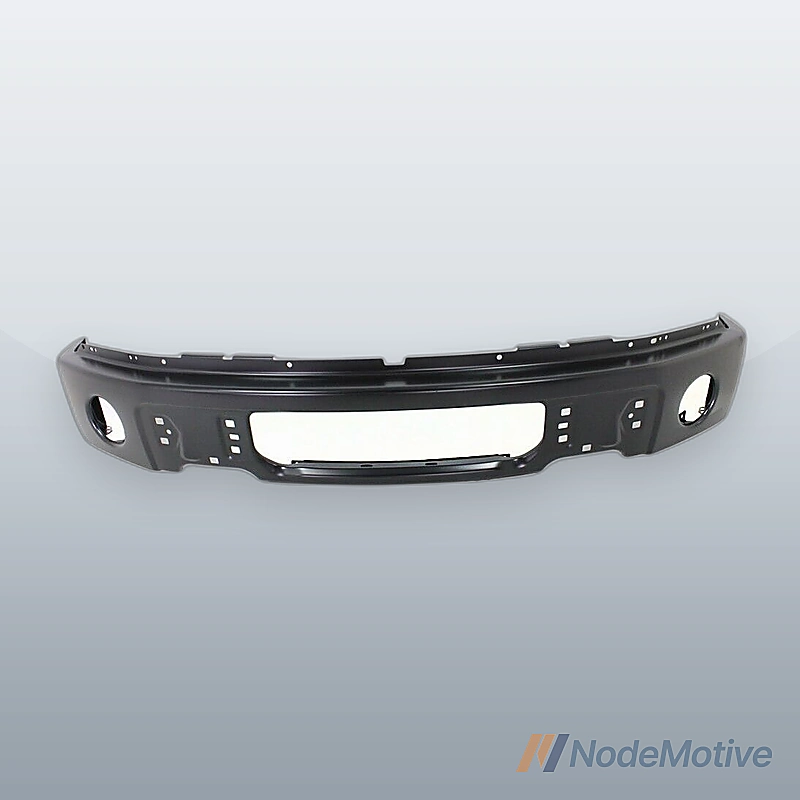 Front Bumper For 2009-2014 Ford F-150 Powdercoated Black with Fog Light Holes