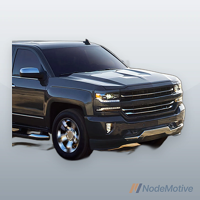 For 16-18 Chevy Silverado 1500 Black Front Bumper Face Bar w/ Fog Light Holes
