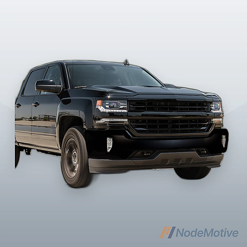 For 16-18 Chevy Silverado 1500 Black Front Bumper Face Bar w/ Fog Light Holes