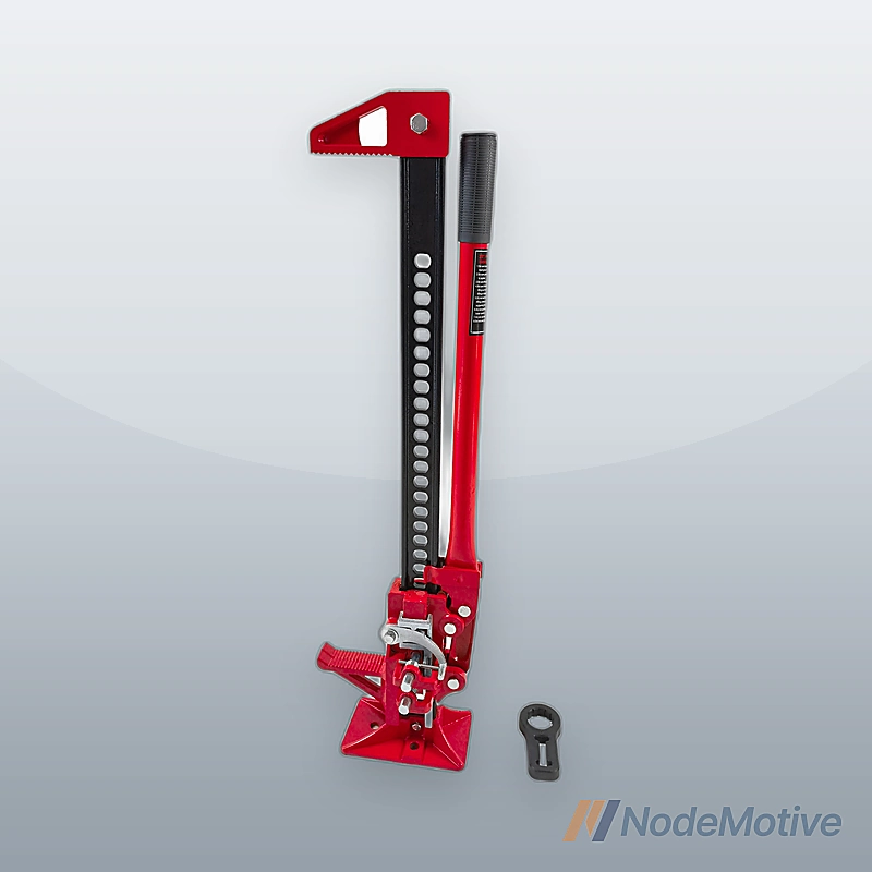 33\" High Lift Ratcheting Off Road Utility Farm Jack, 6000lbs/3Ton Capacity Red