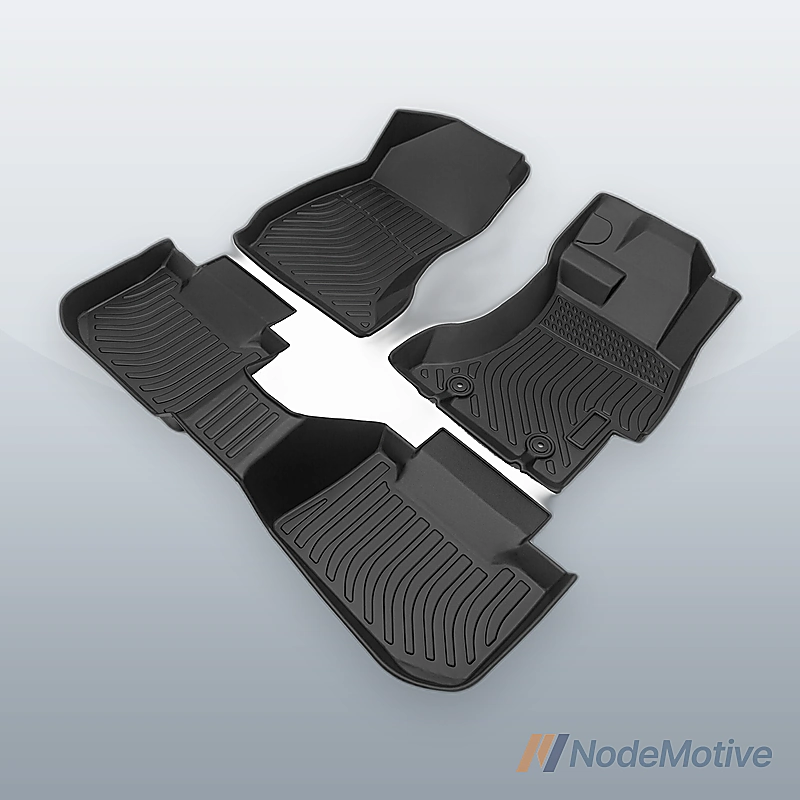 Car Floor Mats for 2013-2017 Subaru Crosstrek / XV Black All-Weather TPE Rubber