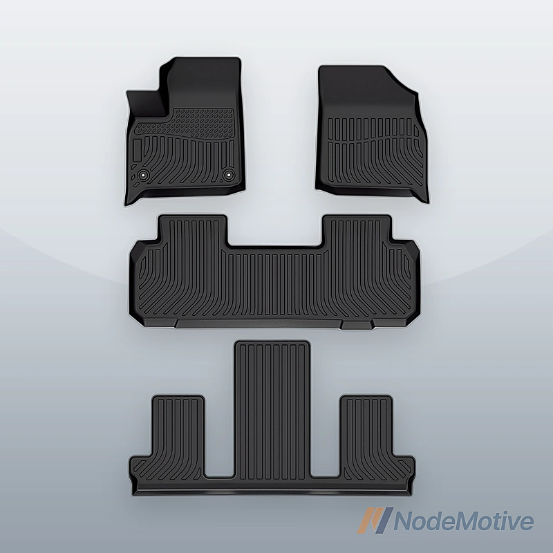 Fits 18-24 Chevy Traverse 7-Seat 3D Floor Mats All Weather Heavy Duty TPE Carpet
