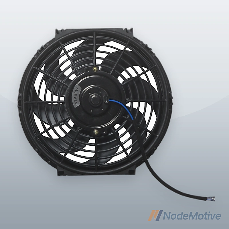 Pair 10\" Universal Slim Fan Push Pull Radiator Cooling 12V 80W w/Mount