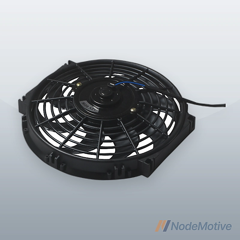 Pair 10\" Universal Slim Fan Push Pull Radiator Cooling 12V 80W w/Mount