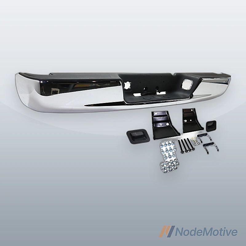 Step Bumper Assembly For 2002-2008 Dodge Ram 1500 Chrome With Mounting Bracket