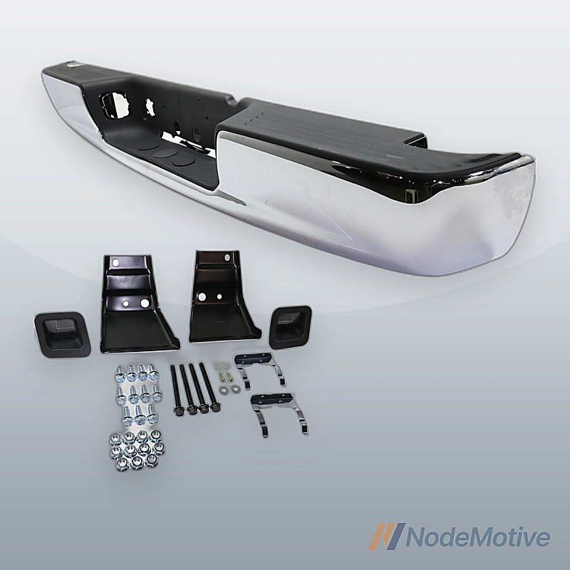 Step Bumper Assembly For 2002-2008 Dodge Ram 1500 Chrome With Mounting Bracket