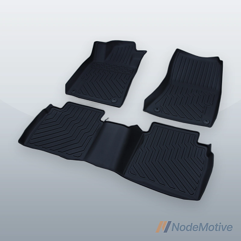 TPE Rubber All-weather 2 Row Floor Mat Liner Set for 2019-2024 Nissan Altima