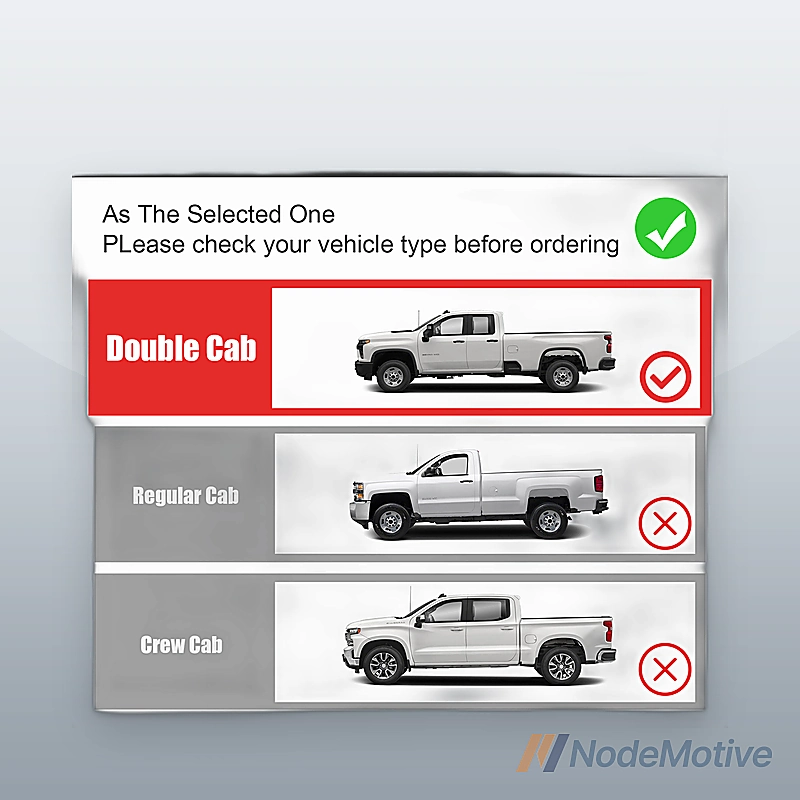 Side Step Running Boards for 2005-2022 Toyota Tacoma Double Cab 4 Door,L+R