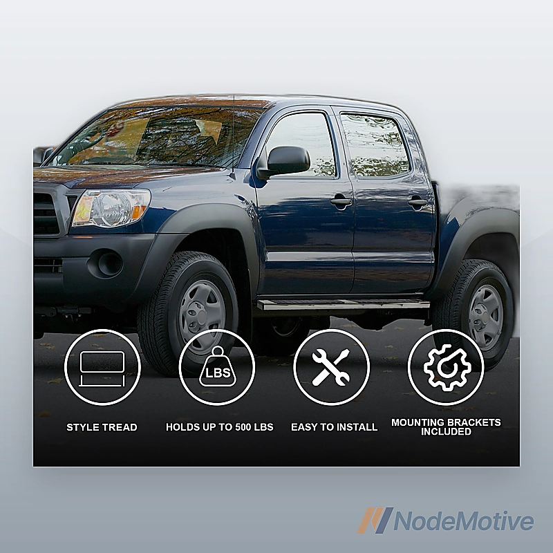 Side Step Running Boards for 2005-2022 Toyota Tacoma Double Cab 4 Door,L+R