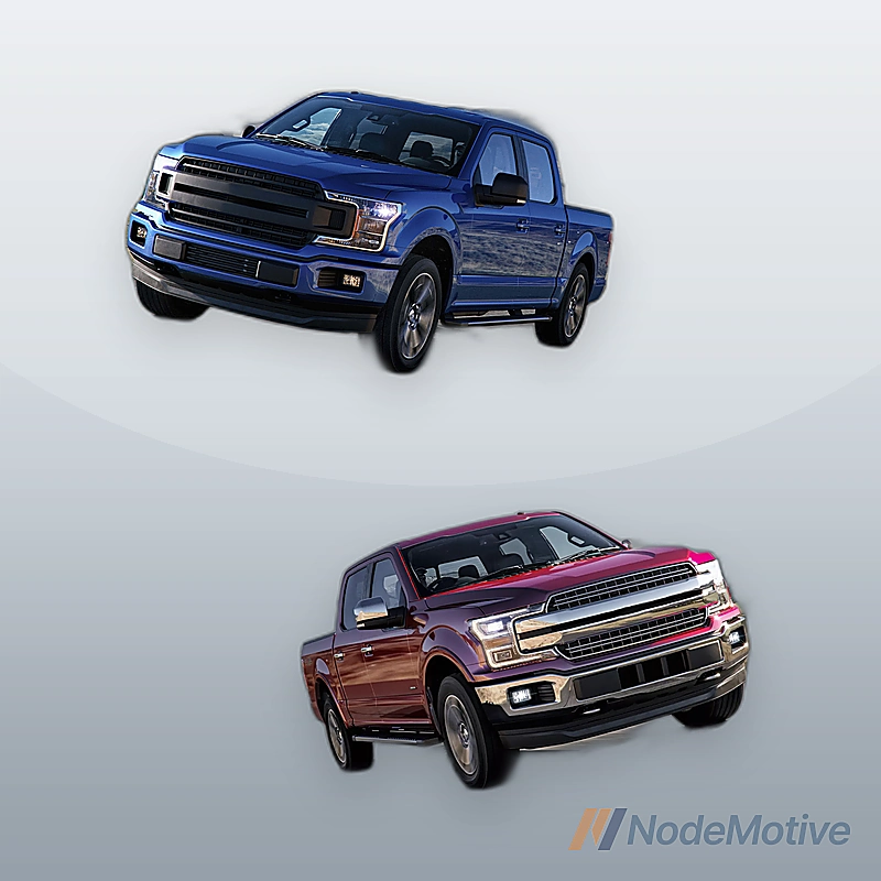 Premium Chrome Front Bumper For 2018-2020 Ford F-150 W/Fog Light Holes