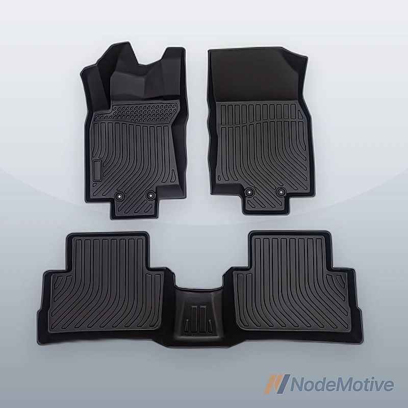 Car Floor Mats for 17-22 Rogue Sport No Fit Rogue,All-Weather TPE Rubber Black