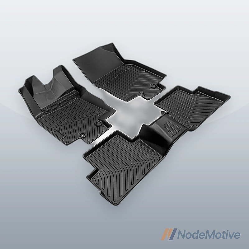 Car Floor Mats for 17-22 Rogue Sport No Fit Rogue，All-Weather TPE Rubber Black