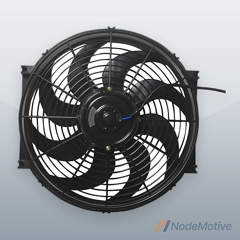 14\" Universal Slim Fan Push Pull Electric Radiator Cooling 12V 90W w/ Mount Kit