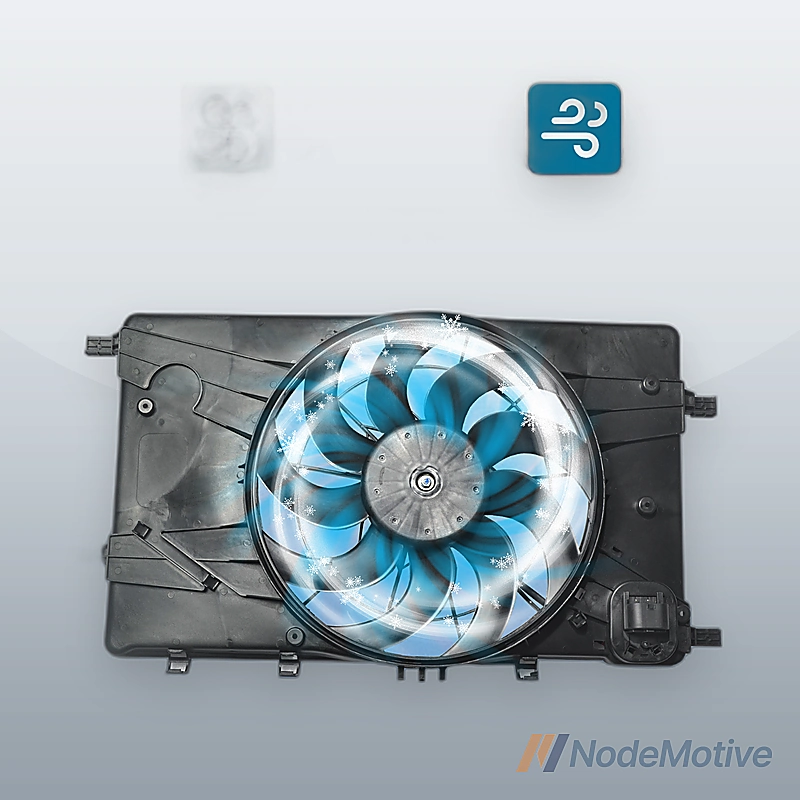 Radiator Cooling Fan Assembly for 12 Buick Verano 11-16 Chevy Cruze 1.4L 1.8L l4