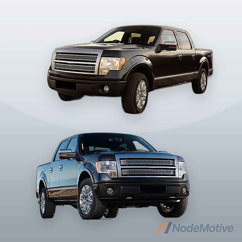 Primered - Steel Bumper Face Bar for 2009-2014 Ford F150 Pickup w/ Fog