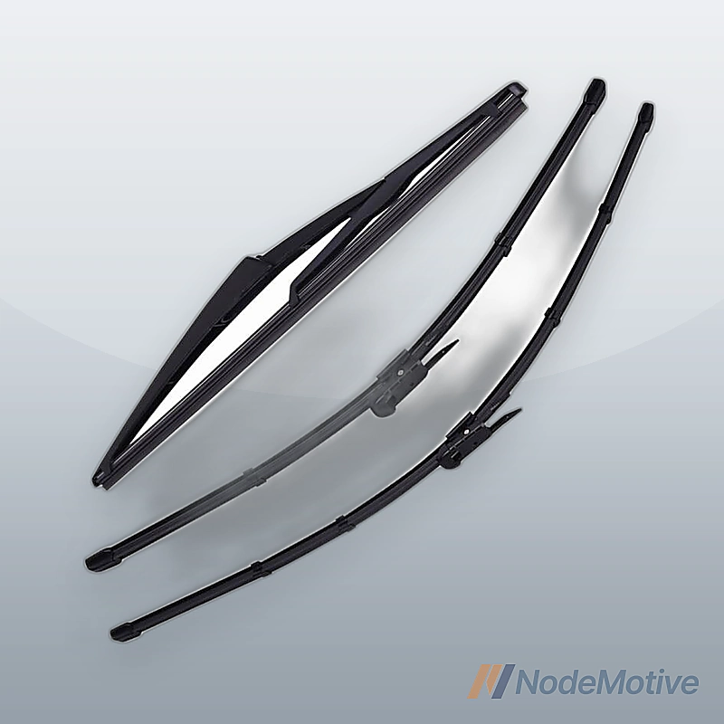 For Mercedes 06-11 ML350 06-12 R350 3PC Front&Rear Windshield Window Wiper Blade