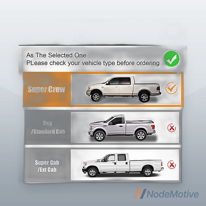 Side Step Nerf Bars Running Boards for 09-14 Ford F150 Super Crew Cab 4 Door