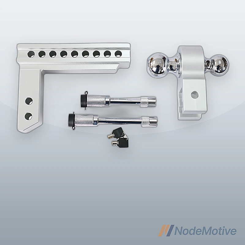 Alu Adjustable Trailer Drop Hitch,2inch receiver,8 inch adjustable