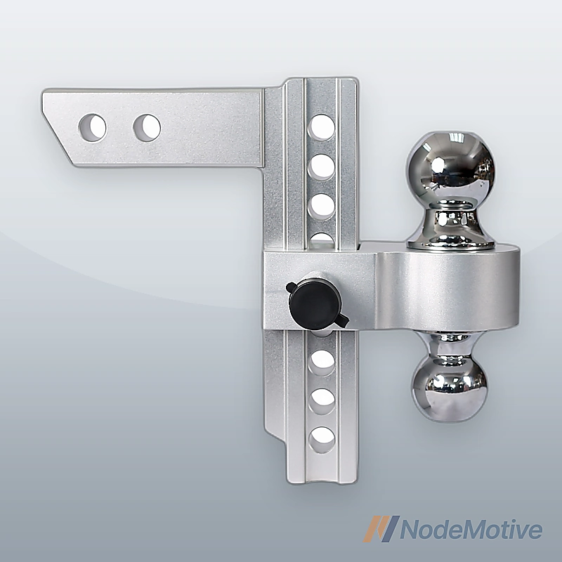 Alu Adjustable Trailer Drop Hitch,2inch receiver,8 inch adjustable