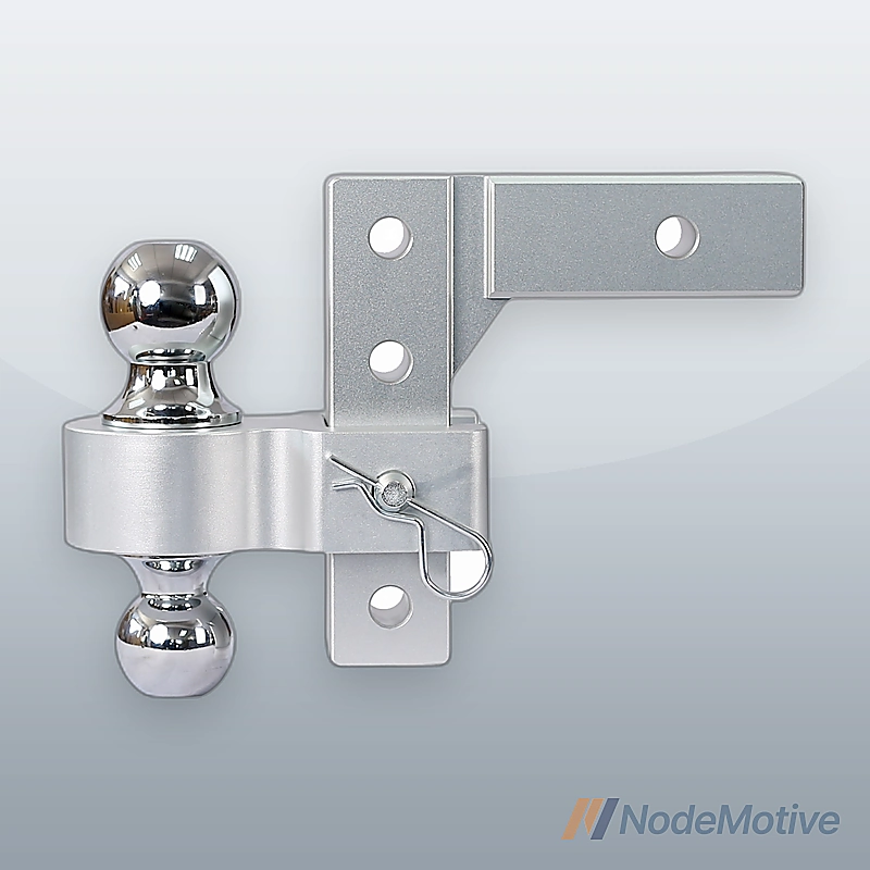 Alu Adjustable Trailer Drop Hitch,2inch receiver,6 inch adjustable