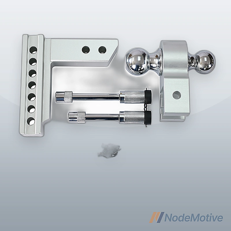 Alu Adjustable Trailer Drop Hitch,2inch receiver,6 inch adjustable