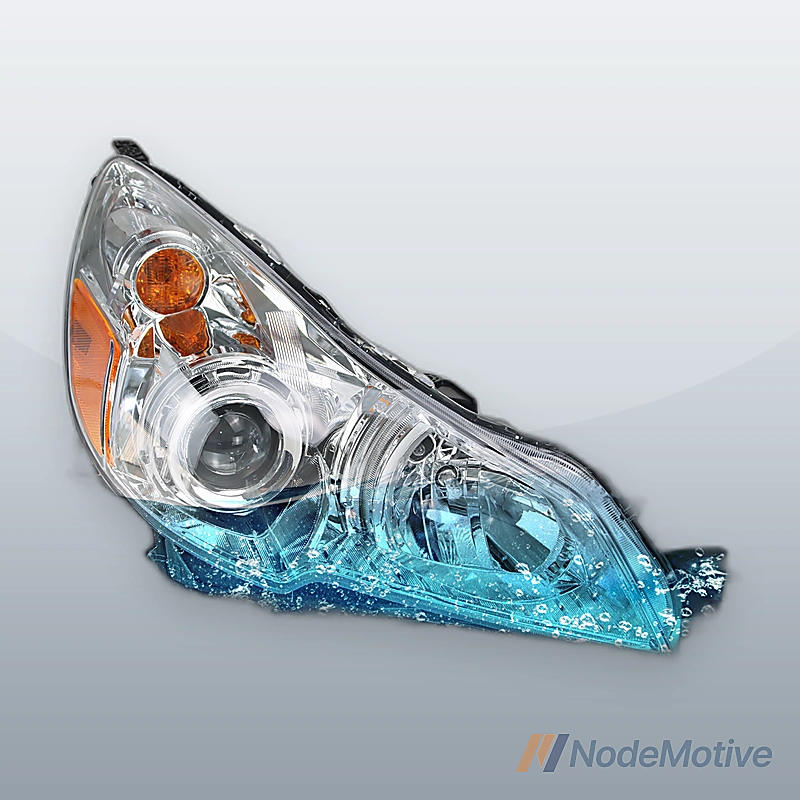 1*Pair Left Right Car Headlight Assembly for 10-14 Subaru Legacy Chrome Housing