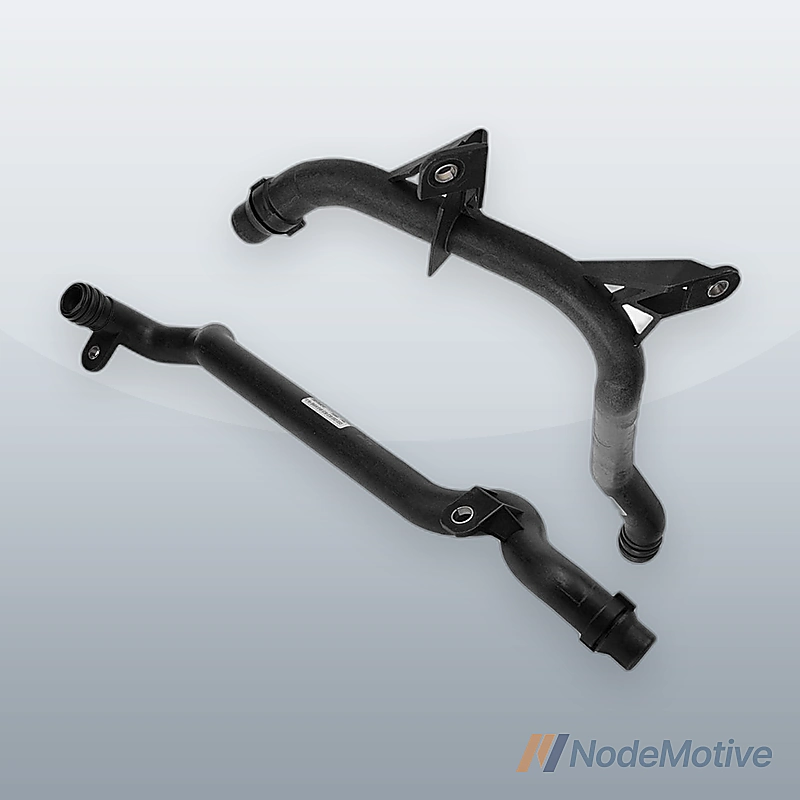 For BMW E46 E39 E38 E85 Z4 Engine Heater Pipe + Water Pipe Set of 2