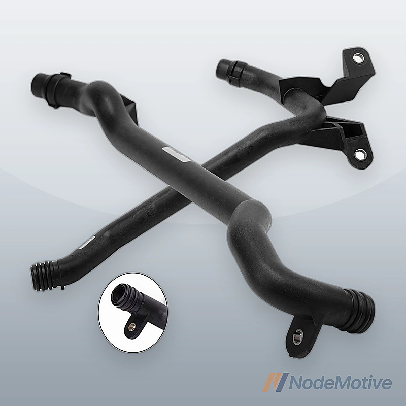 For BMW E46 E39 E38 E85 Z4 Engine Heater Pipe + Water Pipe Set of 2