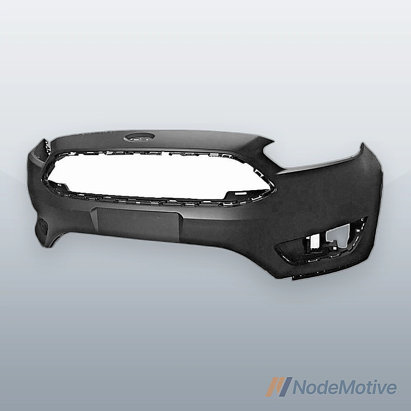 Fits Ford Focus 15-18 4PC Front Bumper Assembly w/ Upper Grille w/Foglight Cover