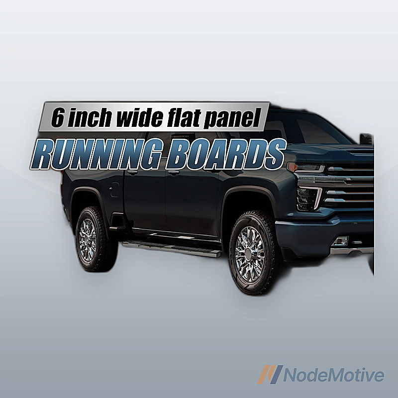 For 19-24 Chevy Silverado 1500 Double Cab 6\" Running Boards Nerf Bars Side Steps