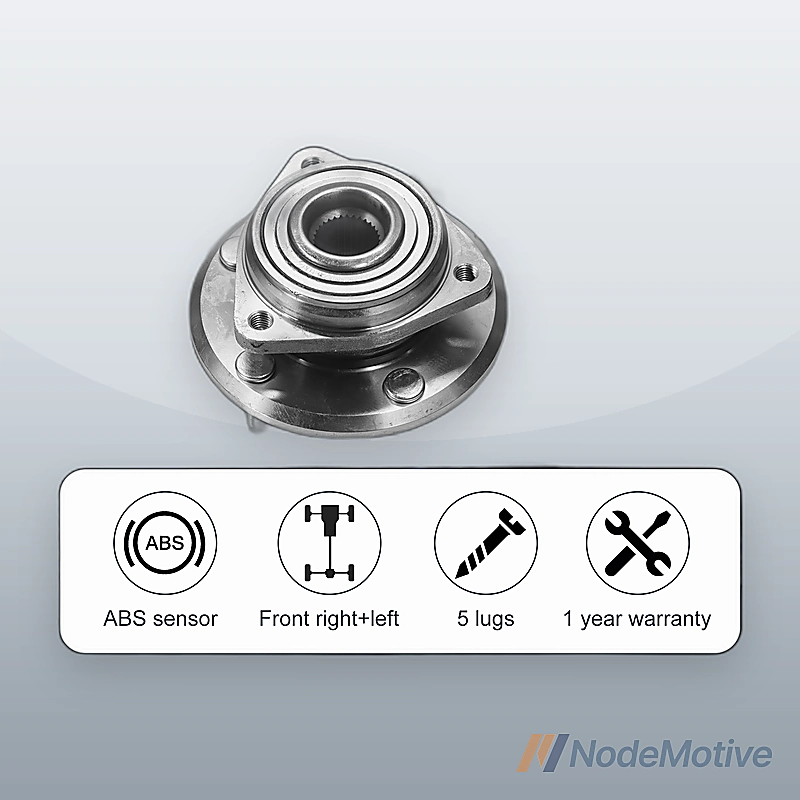 2* Front Wheel Hub Bearings Assembly for 2007-2016 Jeep Wrangler 5 Bol