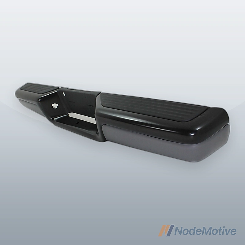 Step Bumper Assembly For 1997-2004 Dodge Dakota Powdercoated Black With Bracket
