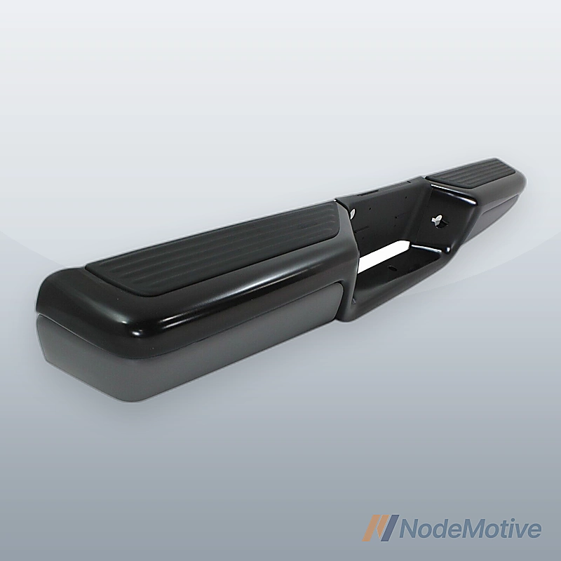 Step Bumper Assembly For 1997-2004 Dodge Dakota Powdercoated Black With Bracket