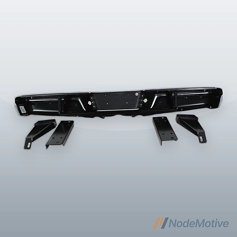 Step Bumper Assembly For 1997-2004 Dodge Dakota Powdercoated Black With Bracket