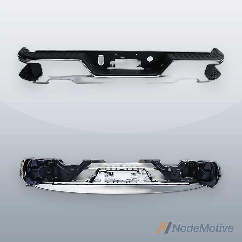 Rear Step Bumper Assembly For 2019-2023 Chevy Silverado 1500 w/Dual Exhuast