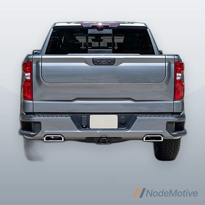 Rear Step Bumper Assembly For 2019-2023 Chevy Silverado 1500 w/Dual Exhuast