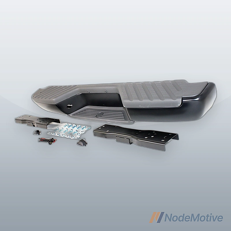 Rear Step Bumper For 2001-2004 Nissan Frontier Face Bar and Pads with Brackets